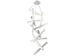 Modern Forms Chaos 15-Light Brushed Aluminum Silver LED Pendant