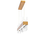 Modern Forms Acropolis 1-Light Aged Brass LED Geometric Linear Island Pendant