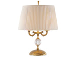 Maitland Smith Aged Brass with Crystal Insert Table Lamp