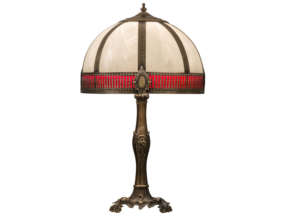 Meyda Lighting Gothic Red Table Lamp