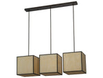 Meyda Quadrato Kessler Chestnut Brown Geometric Pendant