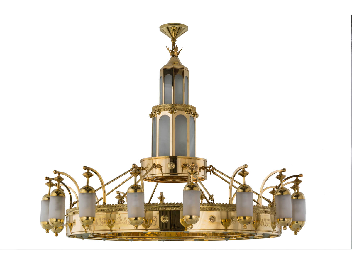 Meyda Brass With Steel Cylinder Pendant