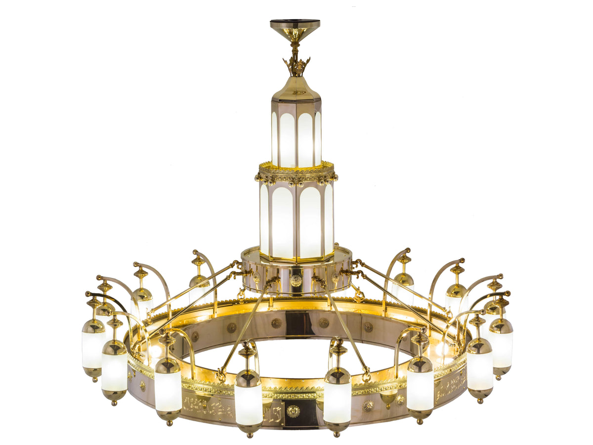 Meyda Brass With Steel Cylinder Pendant