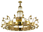 Meyda Brass With Steel Cylinder Pendant