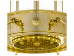 Meyda Brass With Steel Cylinder Pendant