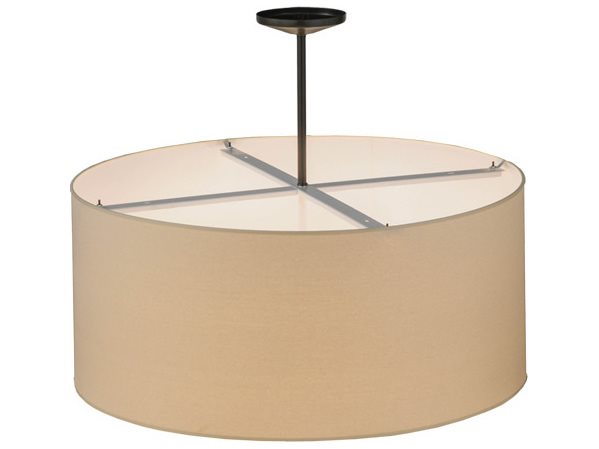 Meyda Cilindro 6-Light Bronze Glass Drum Pendant