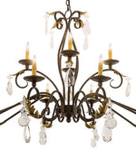 Meyda 14-Light Bronze Glass Island Pendant
