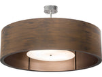 Meyda Cilindro 6-Light Nickel Drum Pendant