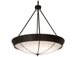 Meyda St. James 8-Light Bronze White Bowl Pendant