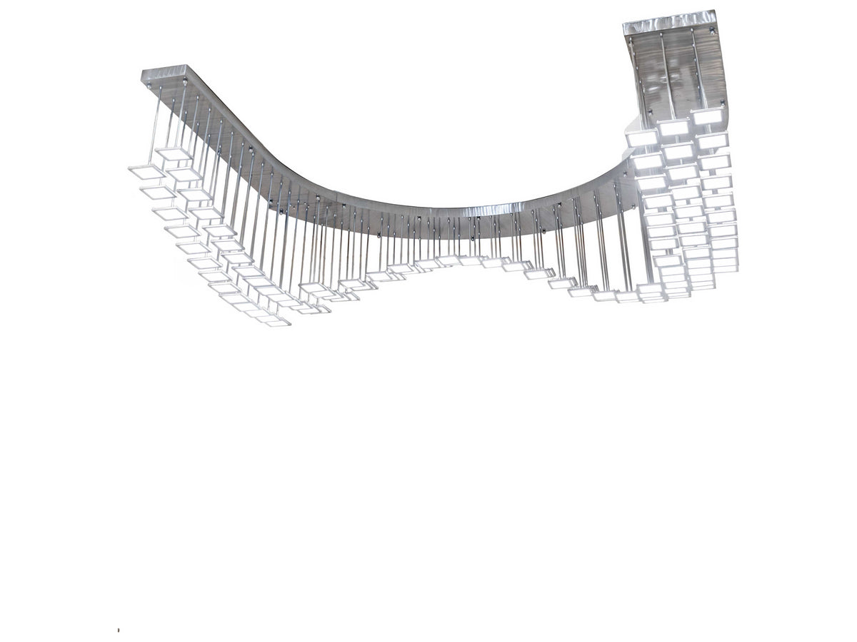Meyda Kossar White Grey LED Pendant