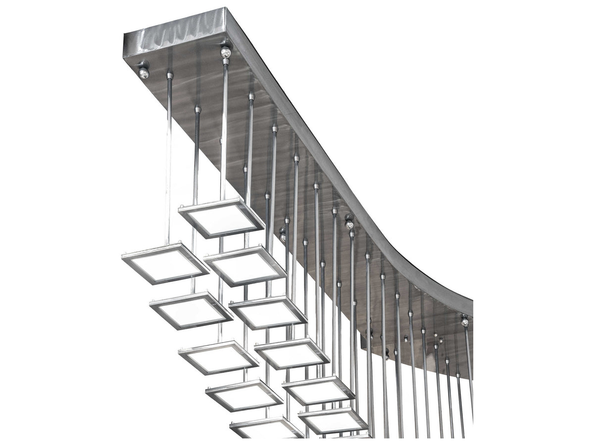 Meyda Kossar White Grey LED Pendant