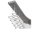 Meyda Kossar White Grey LED Pendant
