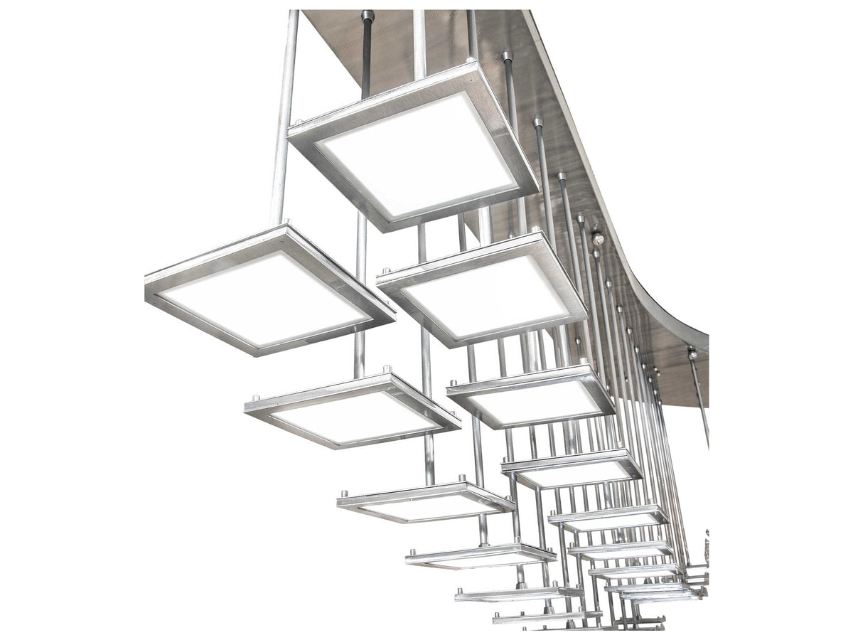 Meyda Kossar White Grey LED Pendant