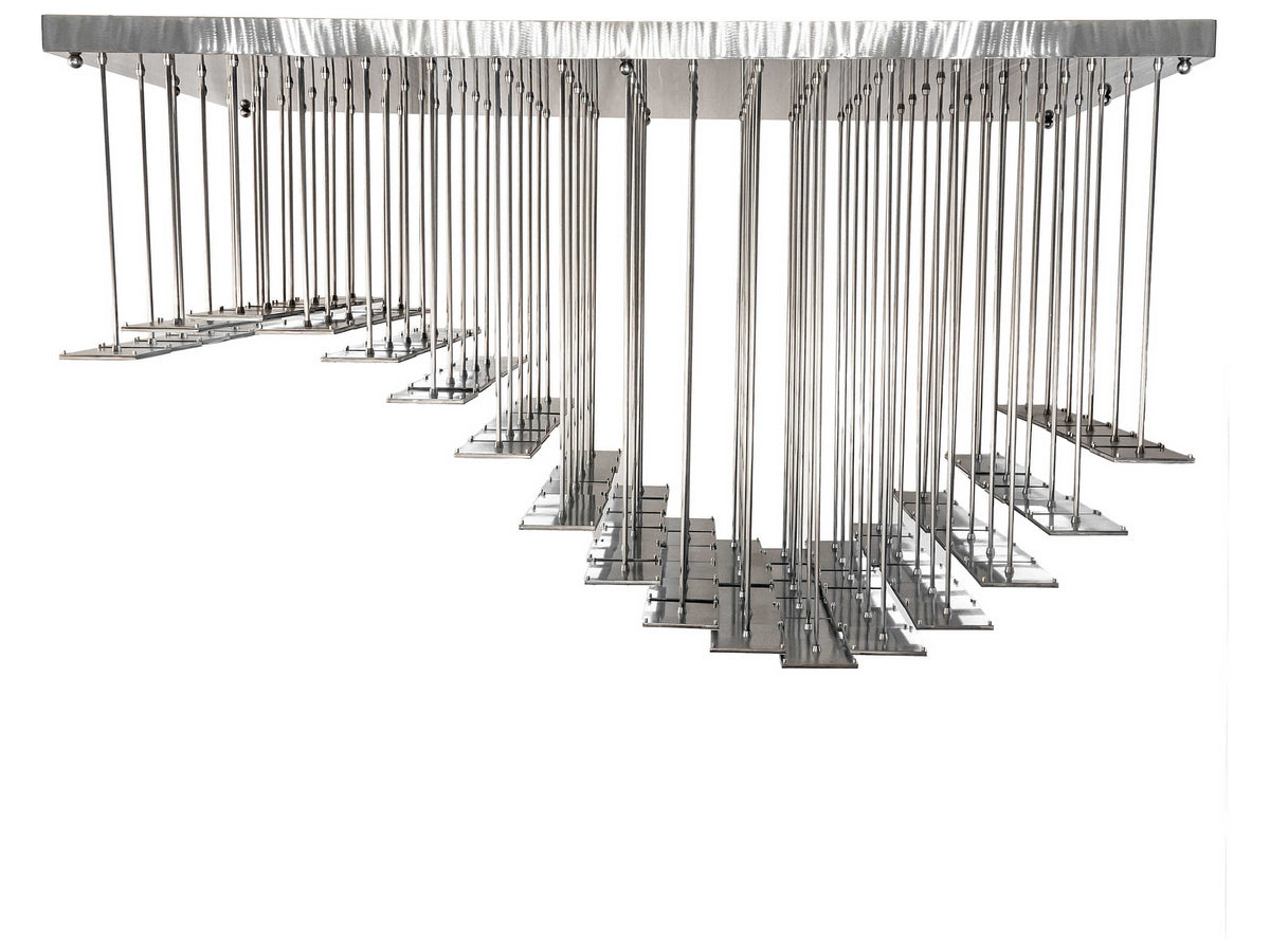 Meyda Kossar White Grey LED Island Pendant