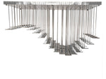 Meyda Kossar White Grey LED Island Pendant