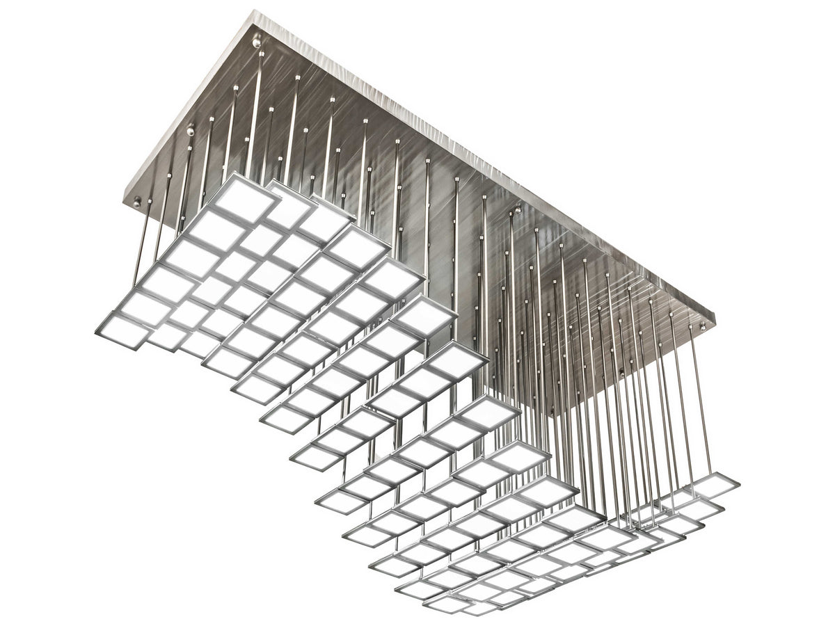 Meyda Kossar White Grey LED Island Pendant