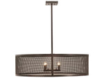 Meyda Cilindro 4-Light Bronze Drum Pendant