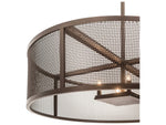 Meyda Cilindro 4-Light Bronze Drum Pendant