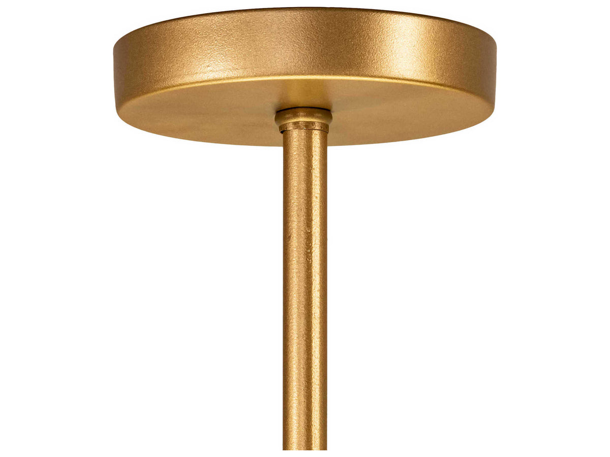 Meyda Cilindro 6-Light Amber White Gold Brown Drum Pendant