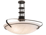 Meyda Sadie 6-Light Bronze White Bowl Pendant