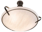 Meyda Sadie 6-Light Bronze White Bowl Pendant