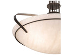 Meyda Sadie 6-Light Bronze White Bowl Pendant