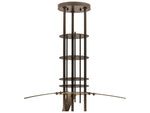 Meyda Sadie 6-Light Bronze White Bowl Pendant
