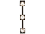 Meyda T-mission 3-Light Oil Rubbed Bronze Black Glass Island Pendant