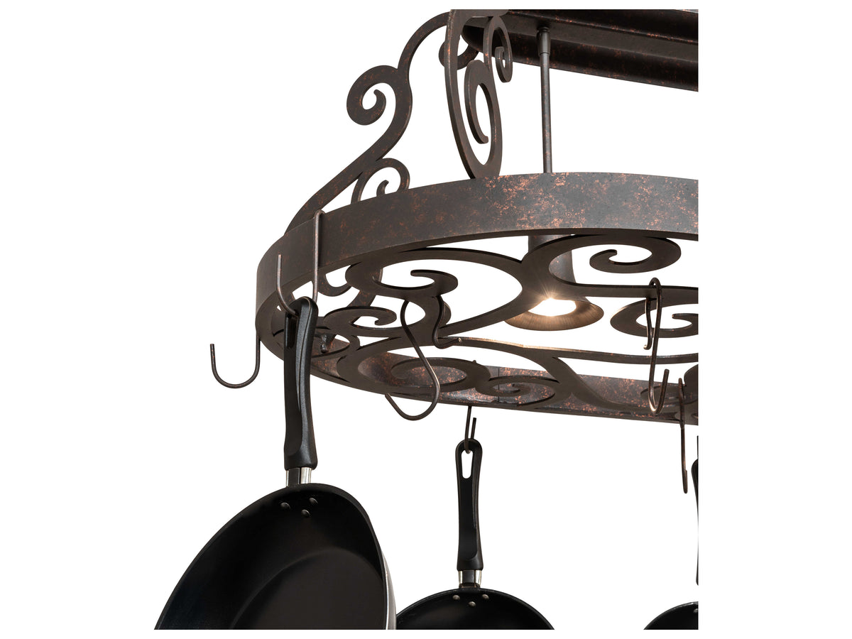 Meyda Neo 2-Light Rust Copper Island Pendant
