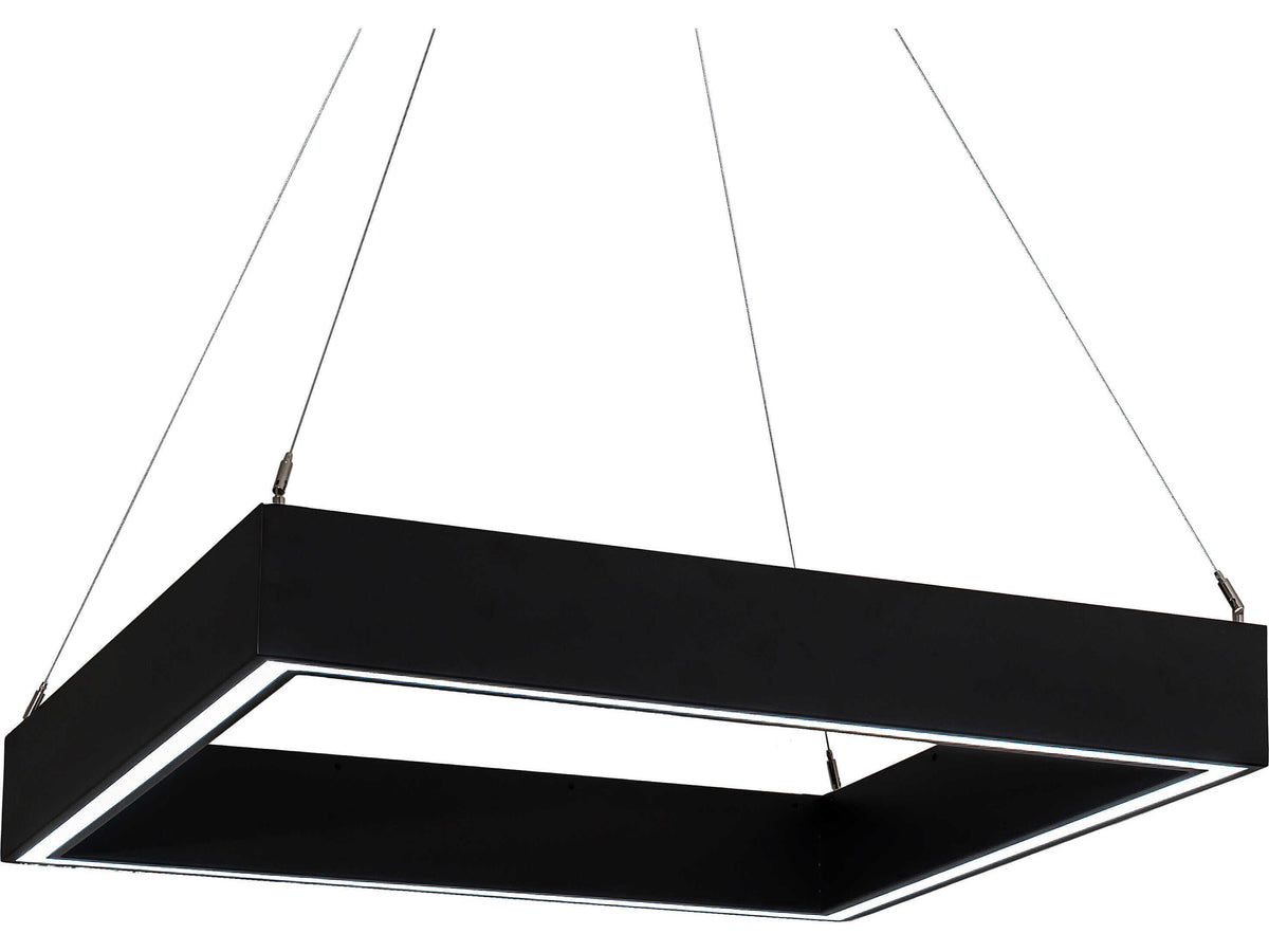 Meyda Anillo Black LED Geometric Pendant