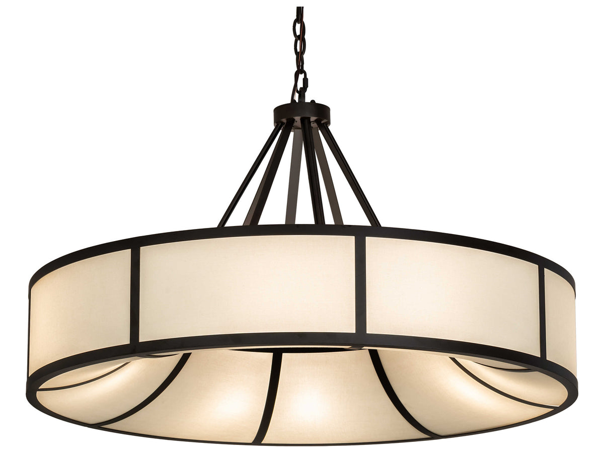 Meyda Cilindro 8-Light Oil Rubbed Bronze Round Pendant