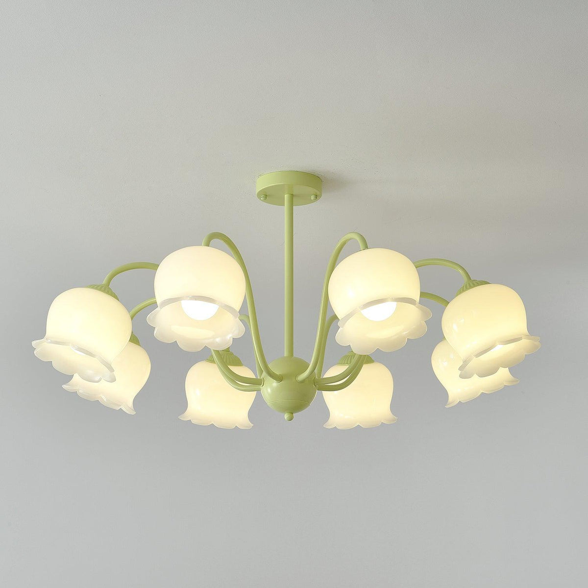 Matcha Resin Flower Chandelier