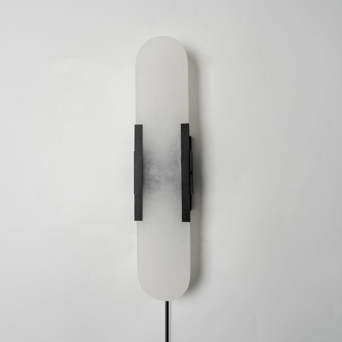 Melange Elongated Alabaster Plug-in Wall Lamp