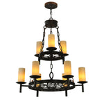 Meyda Lighting Colorado Golf Club 33 Inch 9 Light Chandelier Cp15585