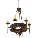 Meyda Lighting Lorenzo 30 Inch 6 Light Chandelier Cp744309
