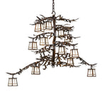 Meyda Lighting Pine Branch 48 Inch 12 Light Chandelier Cp744310