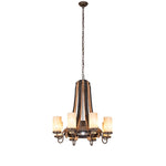 Meyda Lighting Barrel Stave 30 Inch 8 Light Chandelier Cp779782