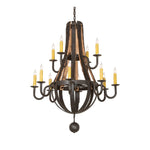 Meyda Lighting Barrel Stave 44 Inch 12 Light Chandelier Cp779819
