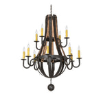 Meyda Lighting Barrel Stave 44 Inch 12 Light Chandelier Cp779819