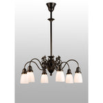 Meyda Lighting Binghamton Goblet 28 Inch 6 Light Chandelier Cp75541