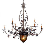 Meyda Lighting Greenbriar Oak 63 Inch 9 Light Chandelier Cp94166