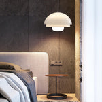 Milk White Layer Pendant Lamp 15.7″