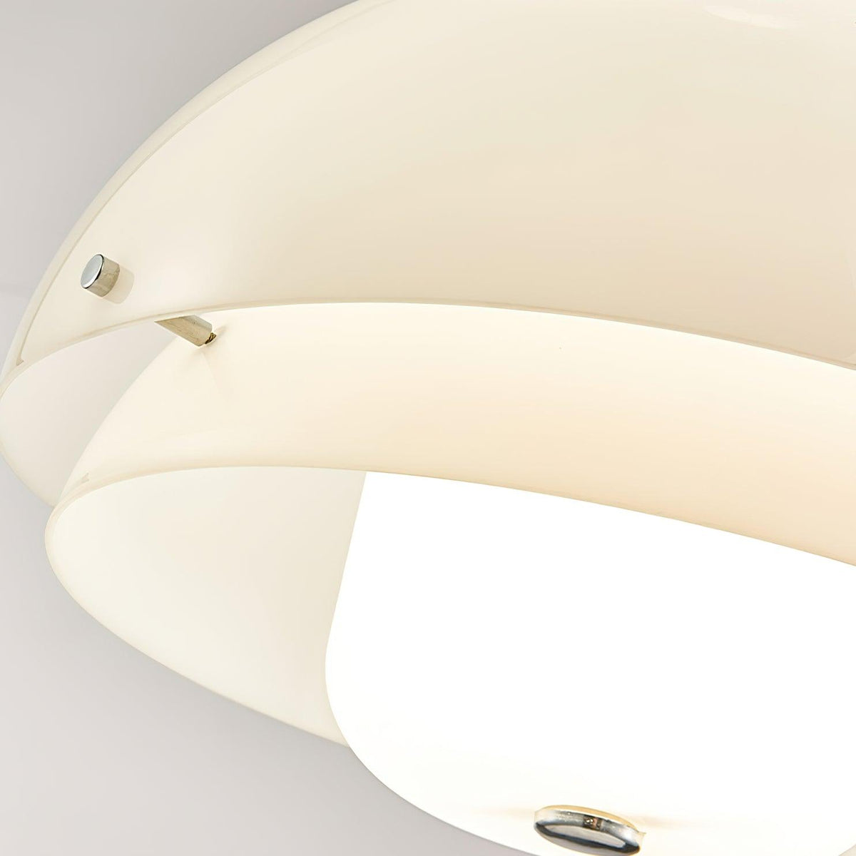 Milk White Layer Pendant Lamp 15.7″