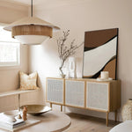 Mixed Woven Pendant Light
