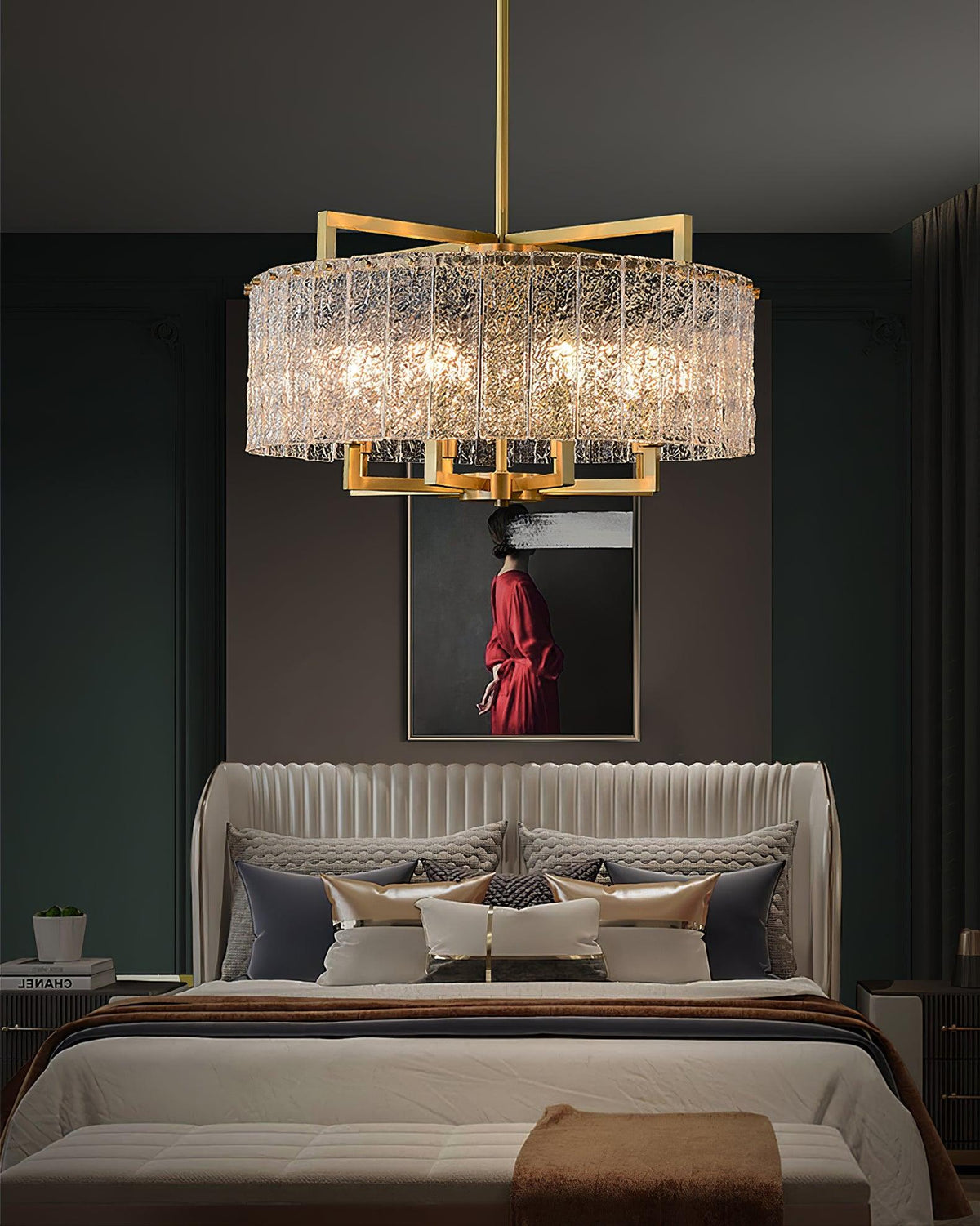 Modern Drum Chandelier