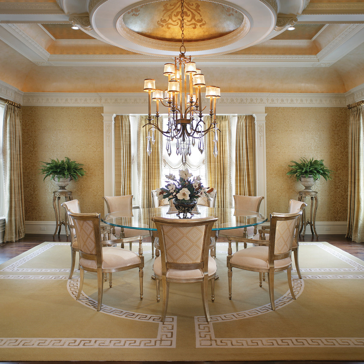MONTE CARLO 58" W Round Chandelier