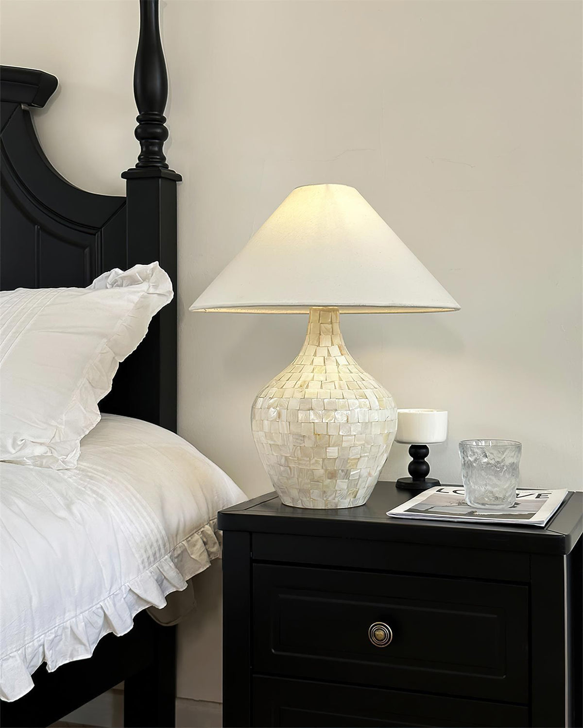 Mosaic Table Lamp 16.5"