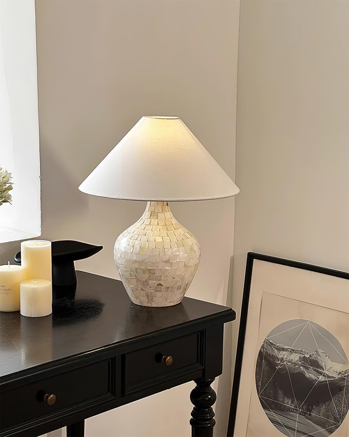 Mosaic Table Lamp 16.5"