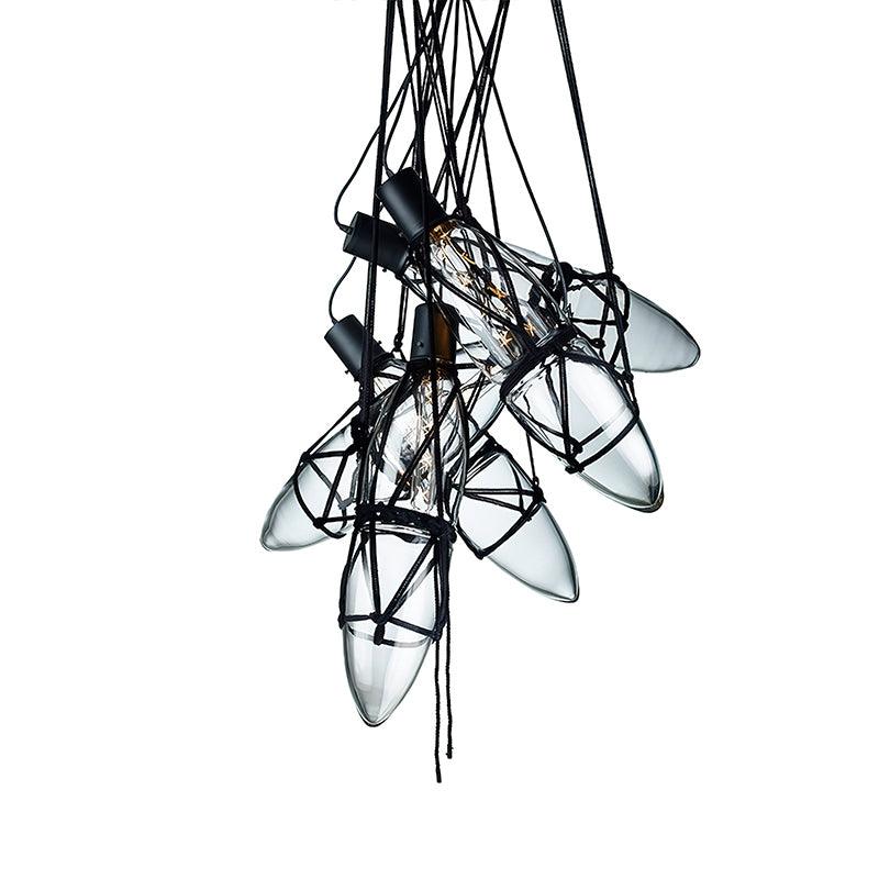 Mouth Blown Crystal Glass Pendant Lamp