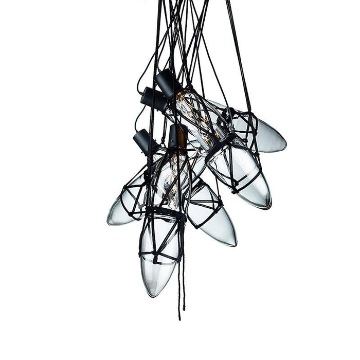 Mouth Blown Crystal Glass Pendant Lamp